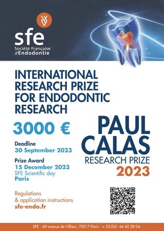 SFE - International Research Prize for Endodontic Research