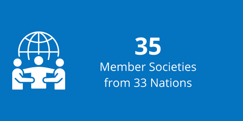 INFOGRAPHICS 2 - number of societies: 35 Member societies from 33 nations